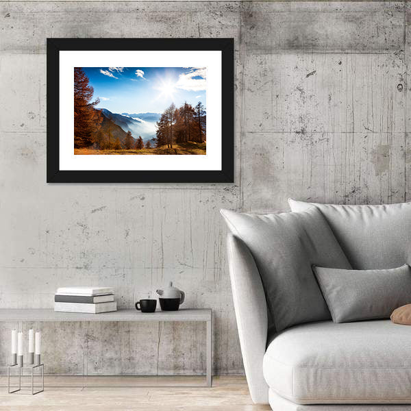 Italian Alps In Autumn Canvas Wall Art
