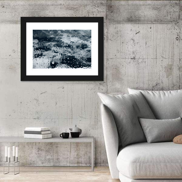 Ocean Spray on Boat Window Canvas Wall Art