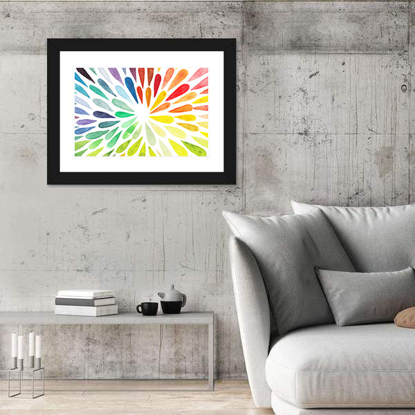 Colorful Splash Drops Canvas Wall Art