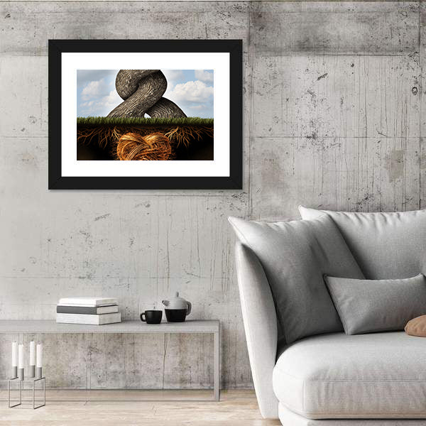 Growing In Love Concept Canvas Wall Art