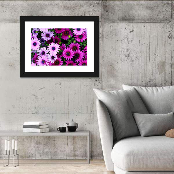 Flowers In The Garden Canvas Wall Art