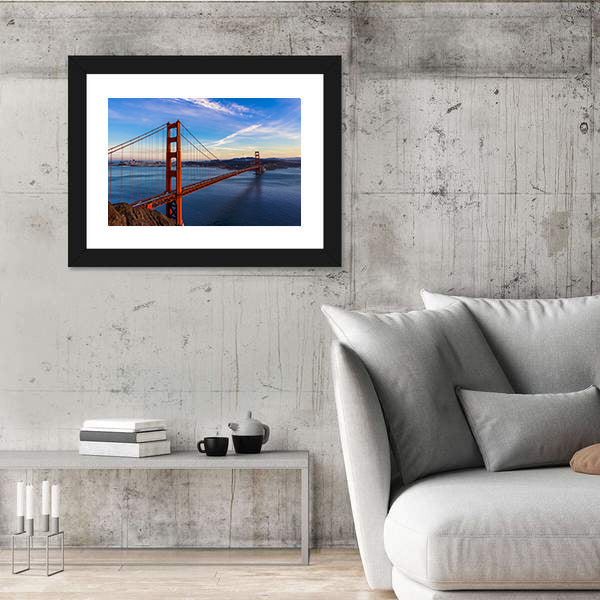 Golden Gate Bridge at Golden Hour San Francisco Canvas Wall Art