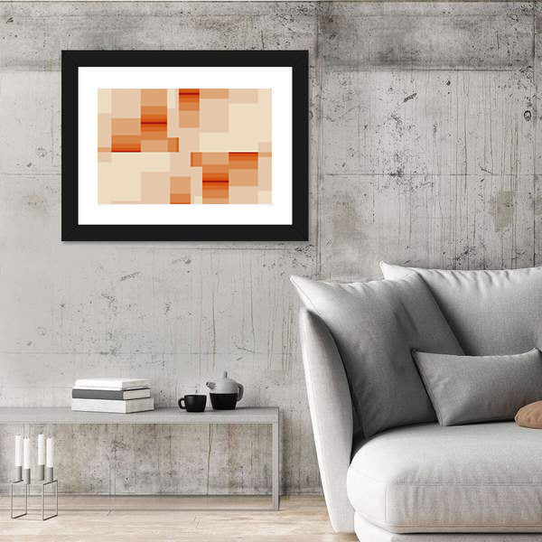Digital Rectangles Abstract Canvas Wall Art