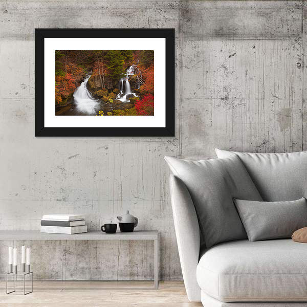 Ryuzu Falls Near Nikko Japan Canvas Wall Art