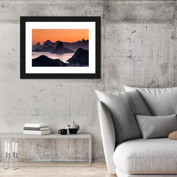Scenic Rio de Janeiro Mountain Canvas Wall Art
