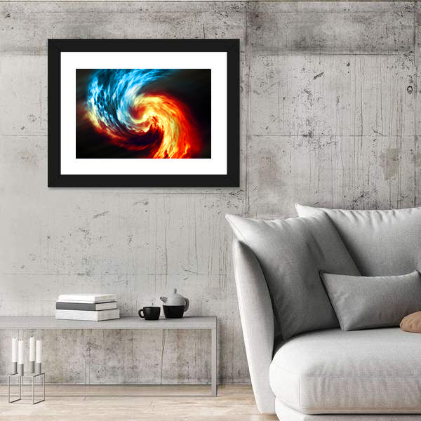 Twilight Smoke Vortex Canvas Wall Art