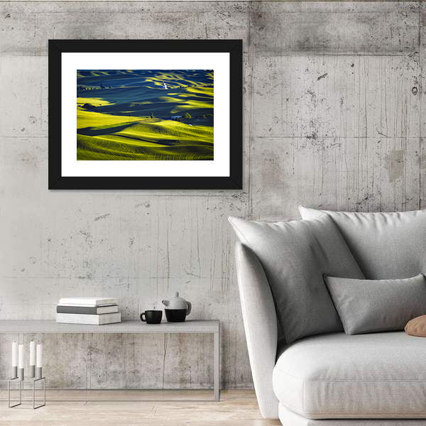 Palouse Rolling Hills at Sunset Canvas Wall Art