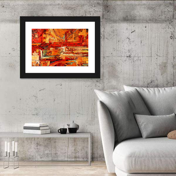 Oil Painting Brushstrokes Canvas Wall Art
