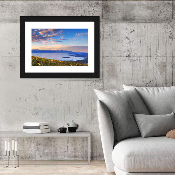 Mountain Lake In Abisko National Park In Sweden Canvas Wall Art