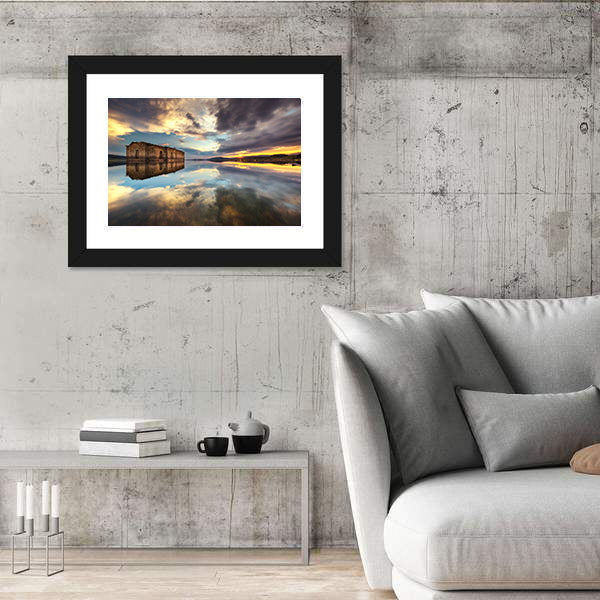 Abandoned Church In Dam Jrebchevo In Bulgaria Canvas Wall Art