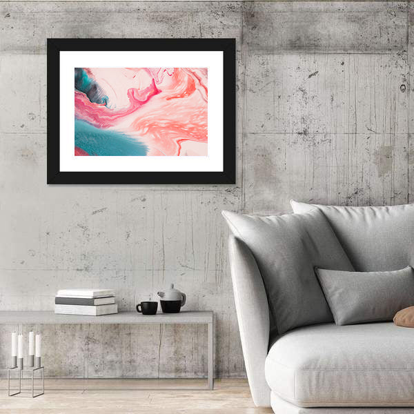 Marble Waves Abstract Canvas Wall Art