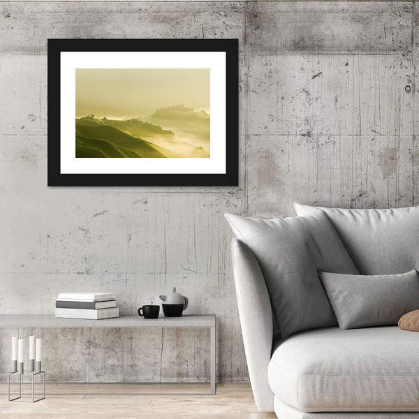 Tea Plantation At Cameron Highland Malaysia Canvas Wall Art