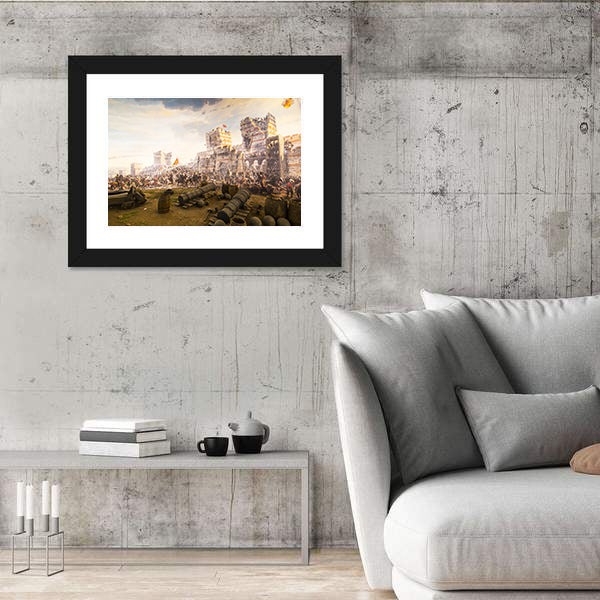 Fall of Constantinople in 1453 In Istanbul Canvas Wall Art