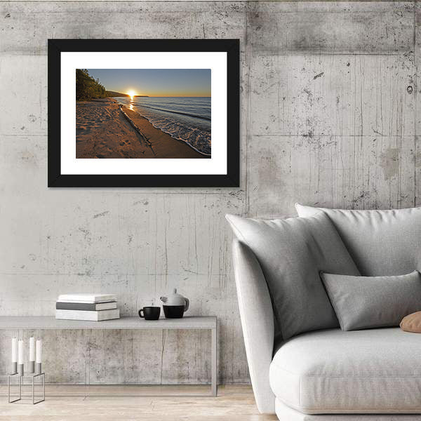 Lake Superior at Sunset Canvas Wall Art
