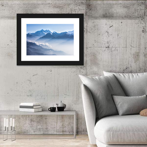 Daylight View of Mount Everest Canvas Wall Art