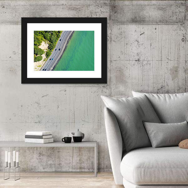 Coastal Road in Auckland Canvas Wall Art
