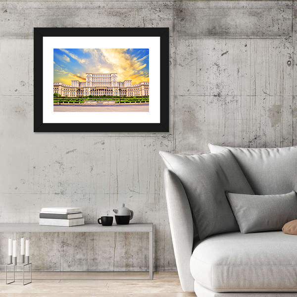 Palace of Parliament, Bucharest Canvas Wall Art