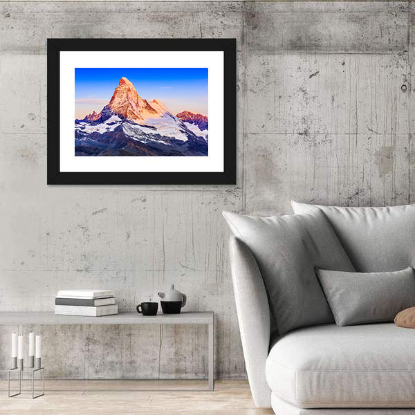 Matterhorn At Sunrise Canvas Wall Art