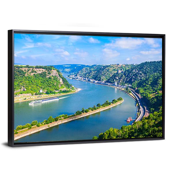 Rhineland-palatinate River Valley Canvas Wall Art