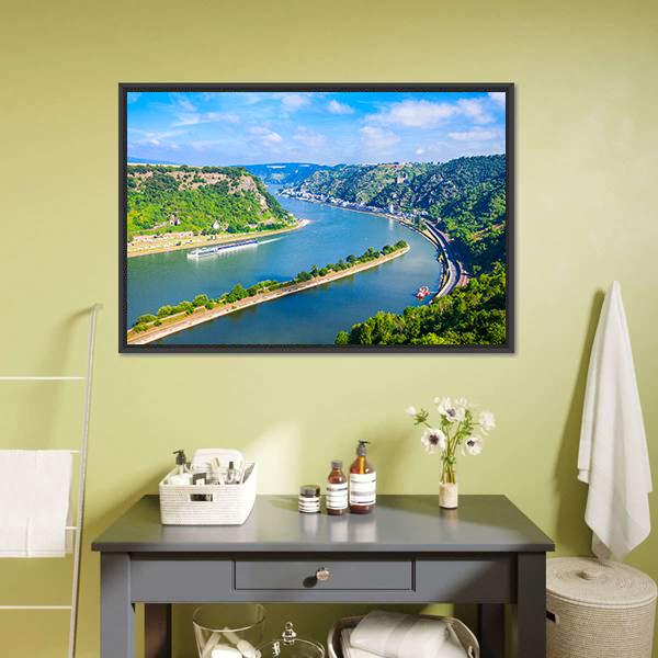 Rhineland-palatinate River Valley Canvas Wall Art