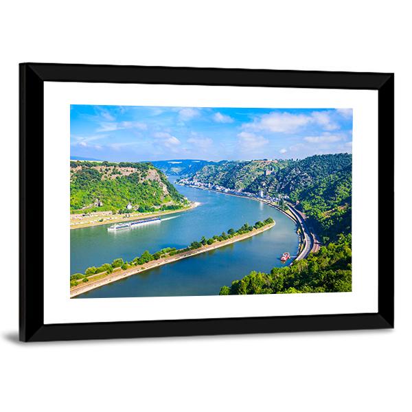 Rhineland-palatinate River Valley Canvas Wall Art