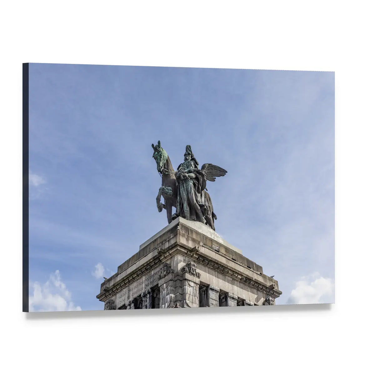 Monument to Kaiser Wilhelm I Canvas Wall Art, single panel gallery wrapped canvas, angled product view