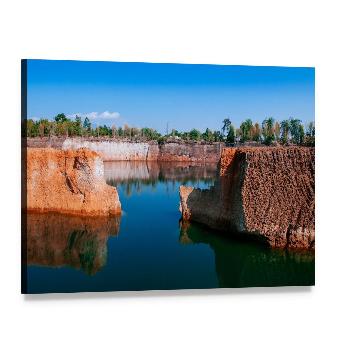 Chiang Mai Grand Canyon Reflections Canvas Wall Art, single panel gallery wrapped canvas, angled product view