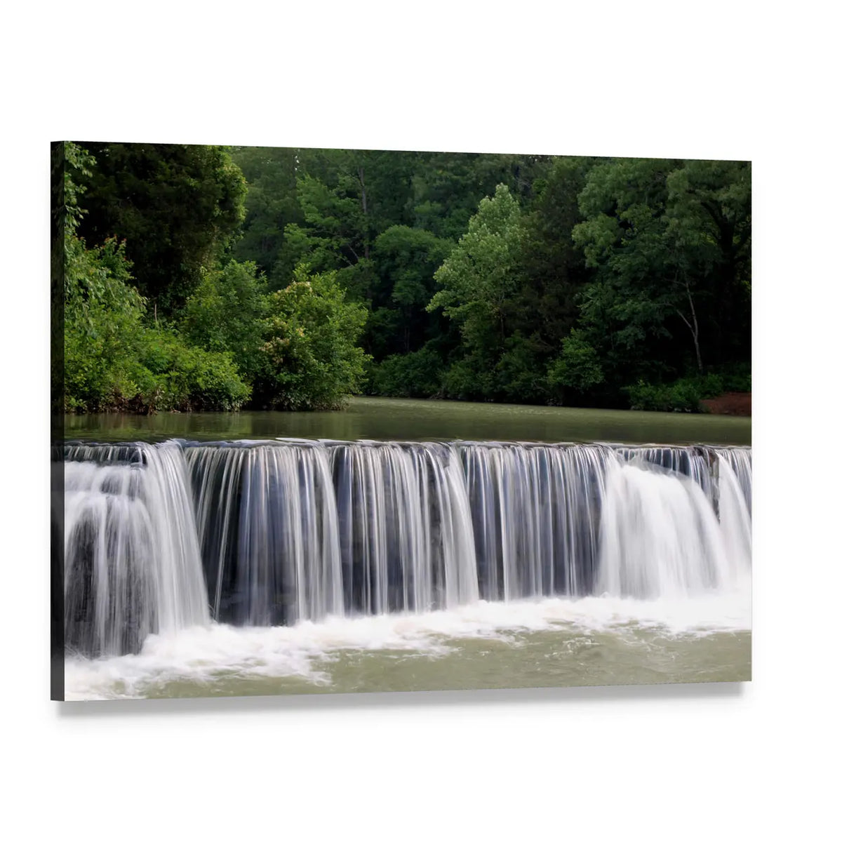 Natural Dam Falls, Arkansas Canvas Wall Art, single panel gallery wrapped canvas, angled product view