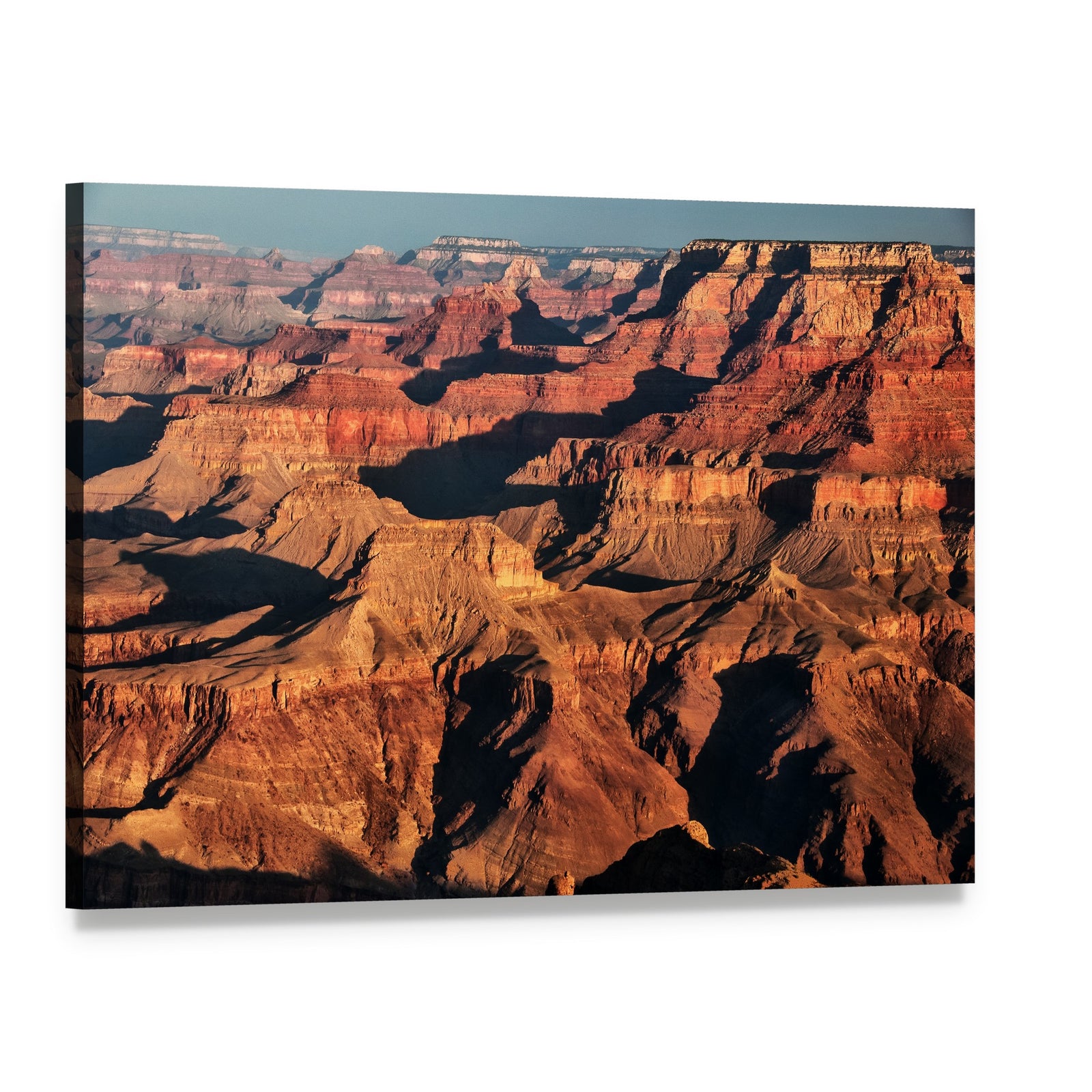 Grand Canyon at Sunrise Canvas Wall Art, single panel gallery wrapped canvas, angled product view