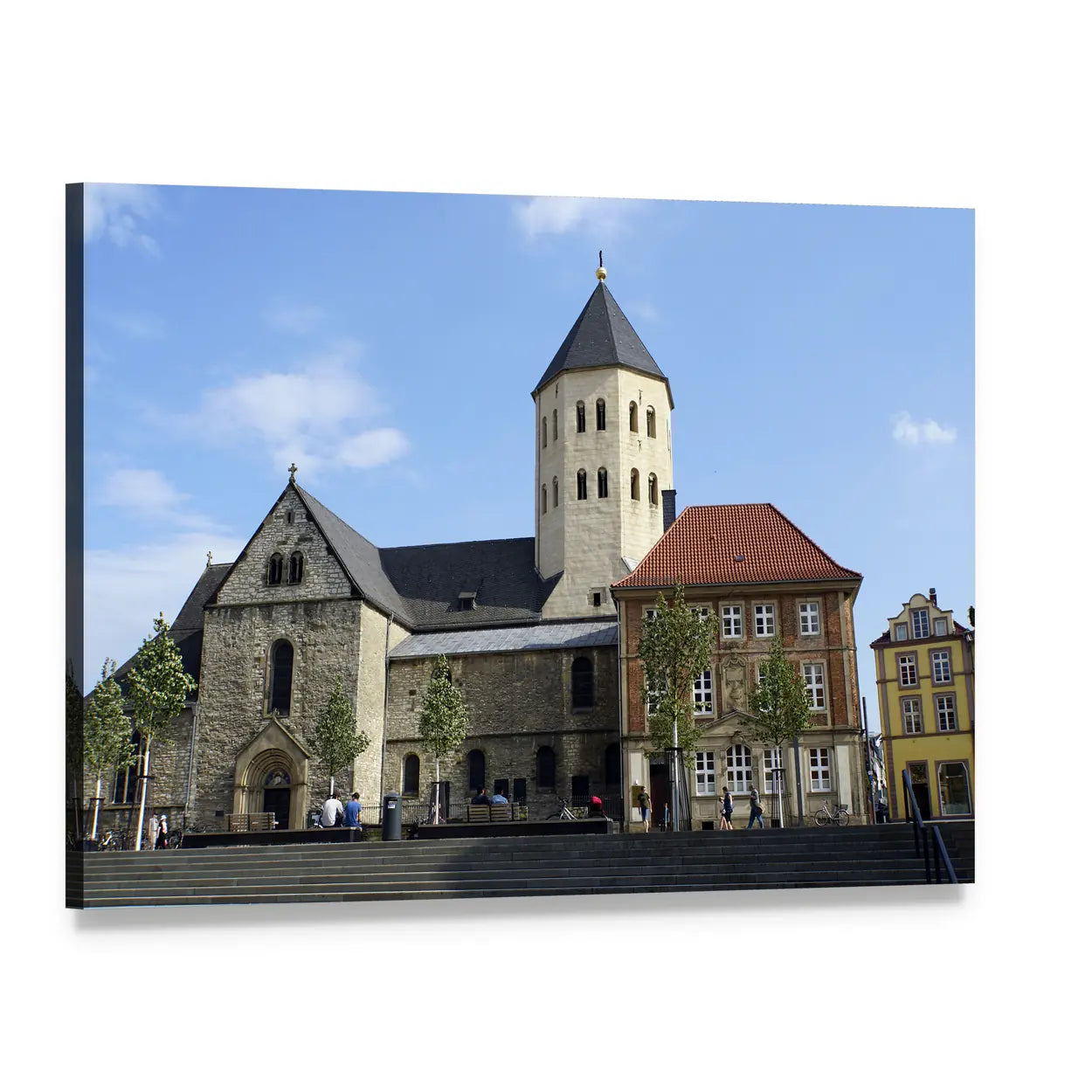 St Ulrich Church North Rhine Germany Canvas Wall Art, single panel gallery wrapped canvas, angled product view