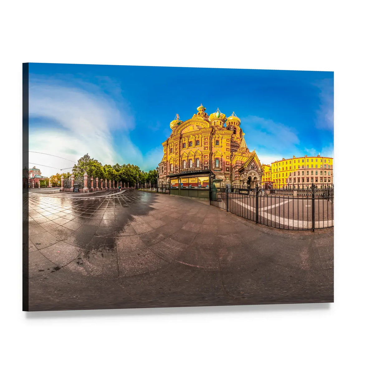 Church of the Savior Canvas Wall Art, single panel gallery wrapped canvas, angled product view