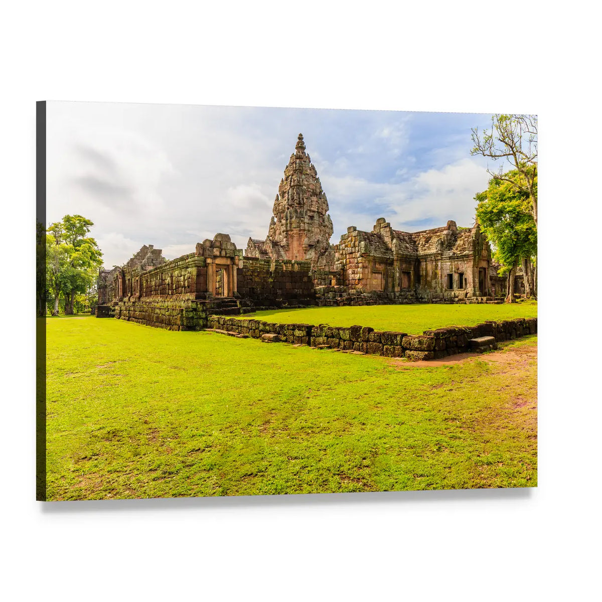 Sandstone Castle in Thailand Canvas Wall Art, single panel gallery wrapped canvas, angled product view