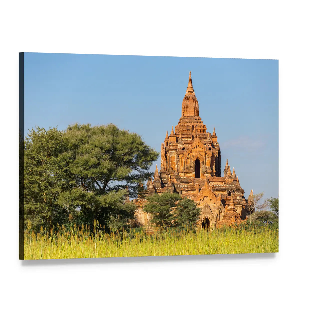 Tayok Pye Temple, Bagan Canvas Wall Art, single panel gallery wrapped canvas, angled product view