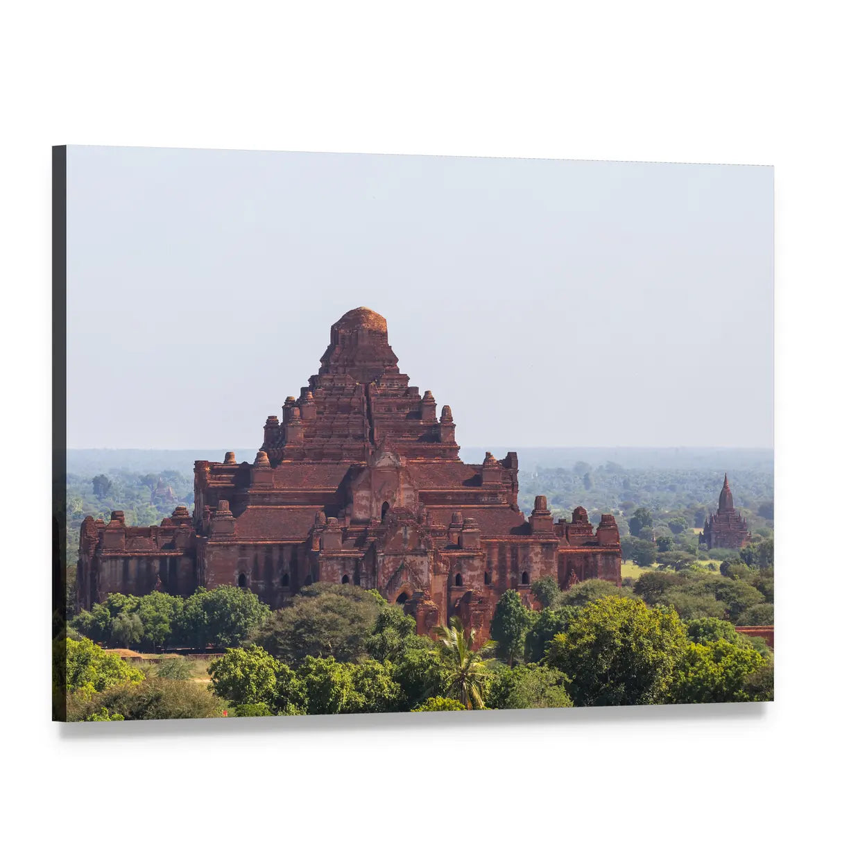 Dhammayangyi Temple Myanmar Canvas Wall Art, single panel gallery wrapped canvas, angled product view