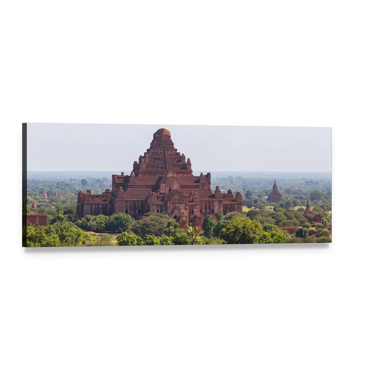 Dhammayangyi Temple, Myanmar Panoramic Canvas Wall Art, single panel gallery wrapped canvas, angled product view