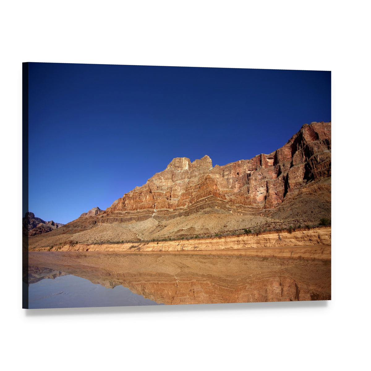 Grand Canyon Landscape Canvas Wall Art, single panel gallery wrapped canvas, angled product view