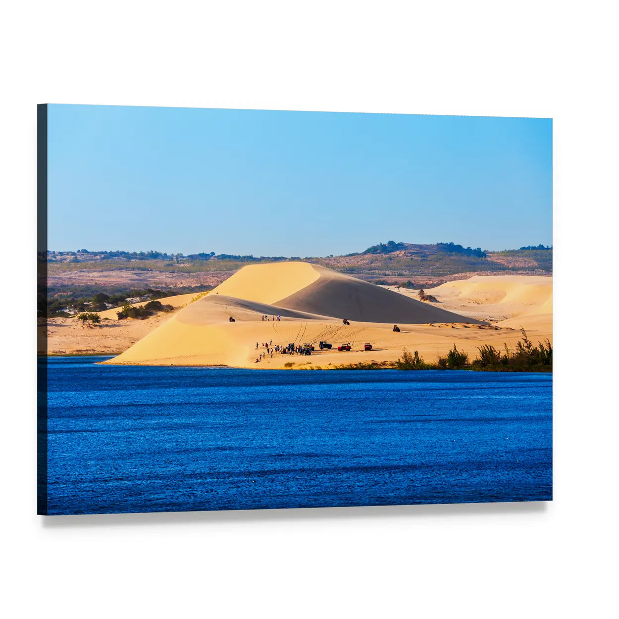 Vietnam Sand Dunes at Sunset Canvas Wall Art, single panel gallery wrapped canvas, angled product view