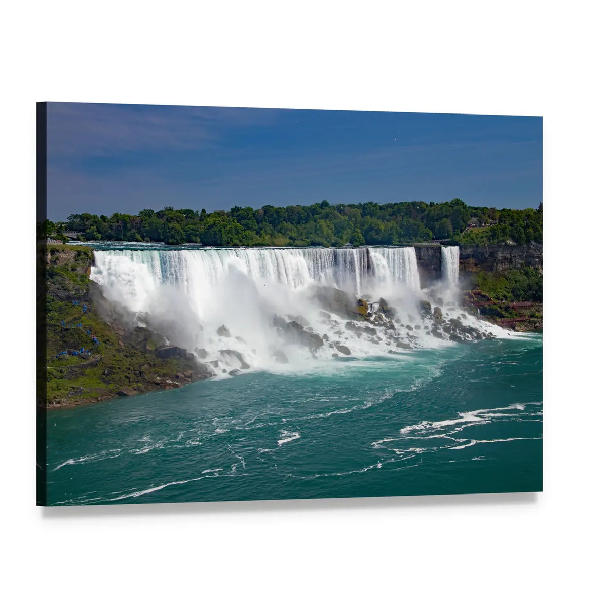Niagara Falls from the Canadian Side Canvas Wall Art, single panel gallery wrapped canvas, angled product view