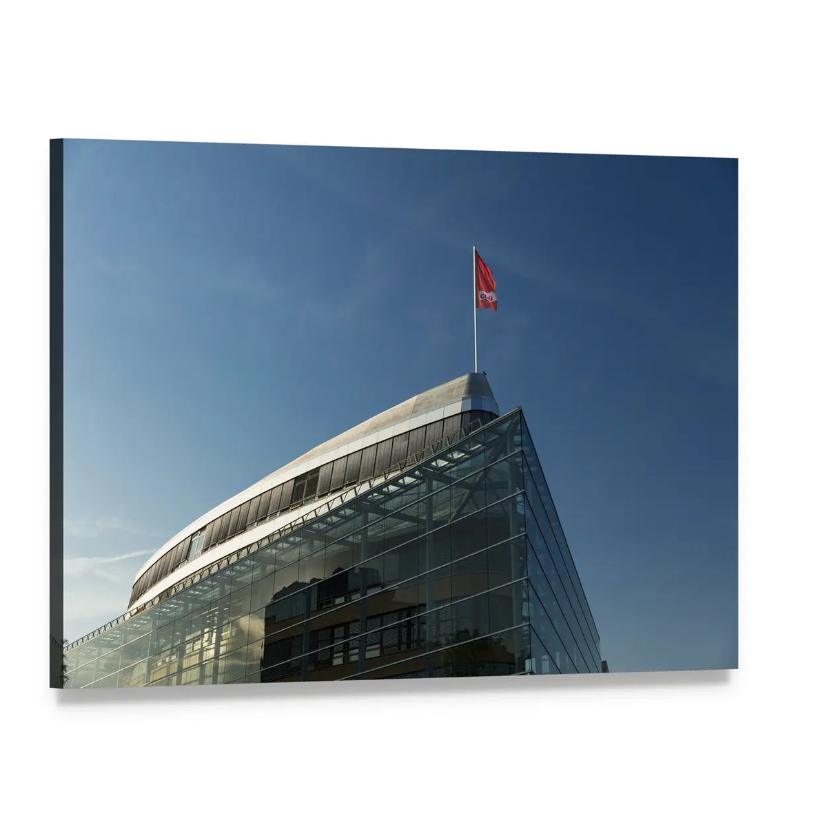 City View in Berlin Canvas Wall Art, single panel gallery wrapped canvas, angled product view
