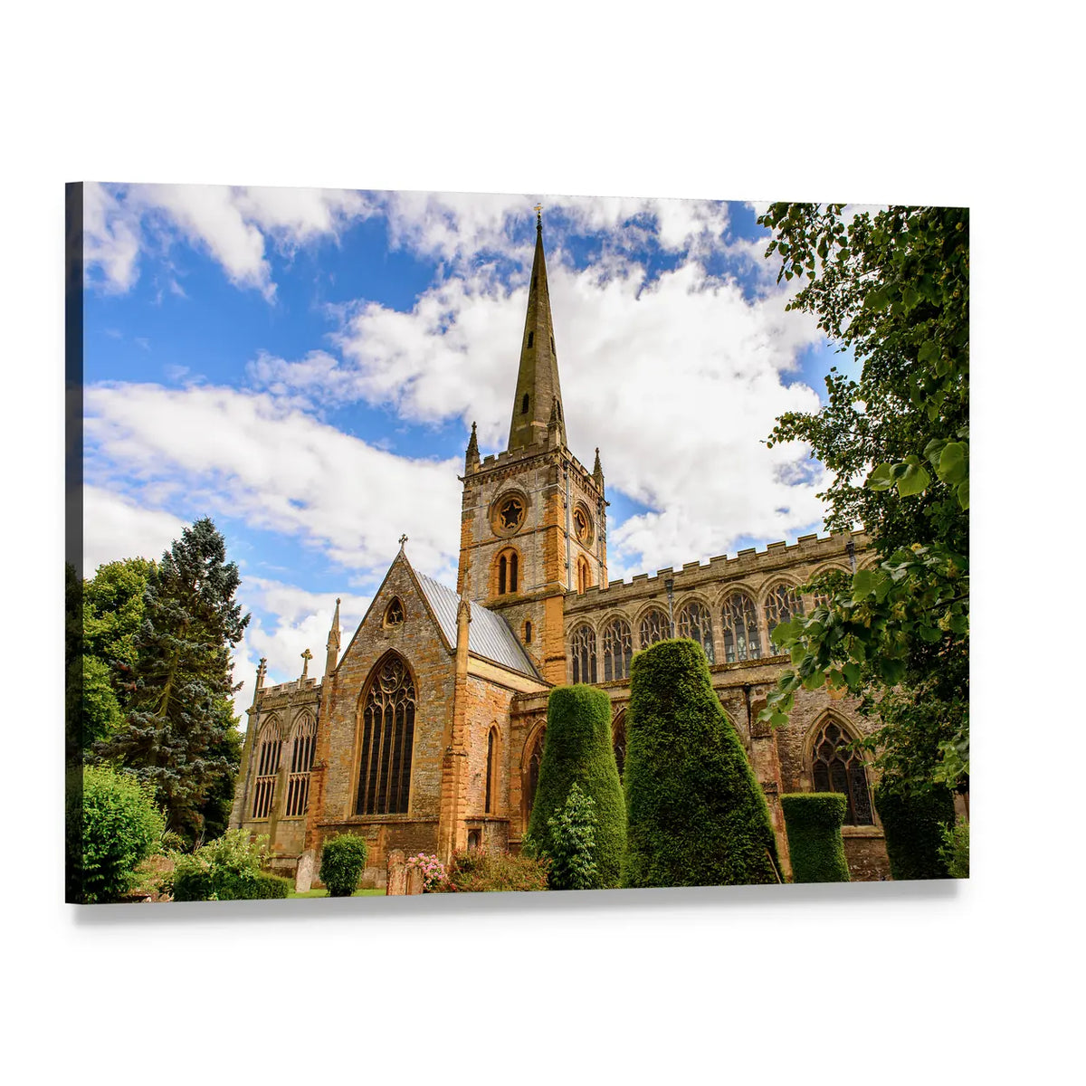 Collegiate Church of the Holy and Undivided Trinity Canvas Wall Art, single panel gallery wrapped canvas, angled product view