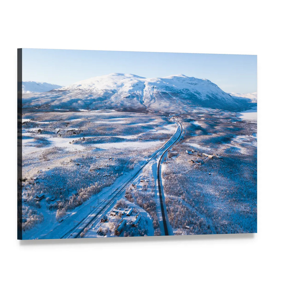 Abisko National Park In Kiruna Municipality Sweden Canvas Wall Art, single panel gallery wrapped canvas, angled product view