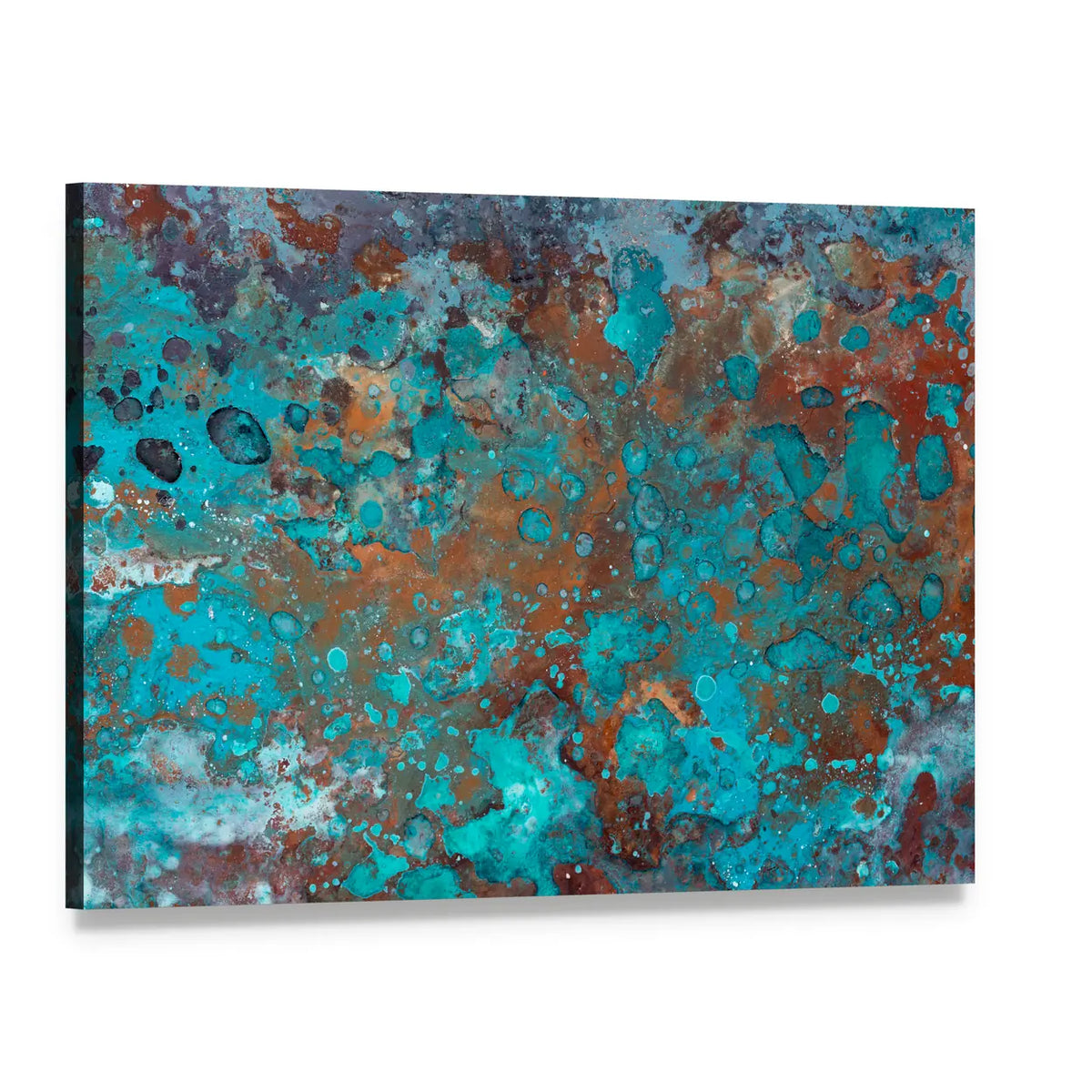 Liquid Brushstrokes Textures Canvas Wall Art, single panel gallery wrapped canvas, angled product view