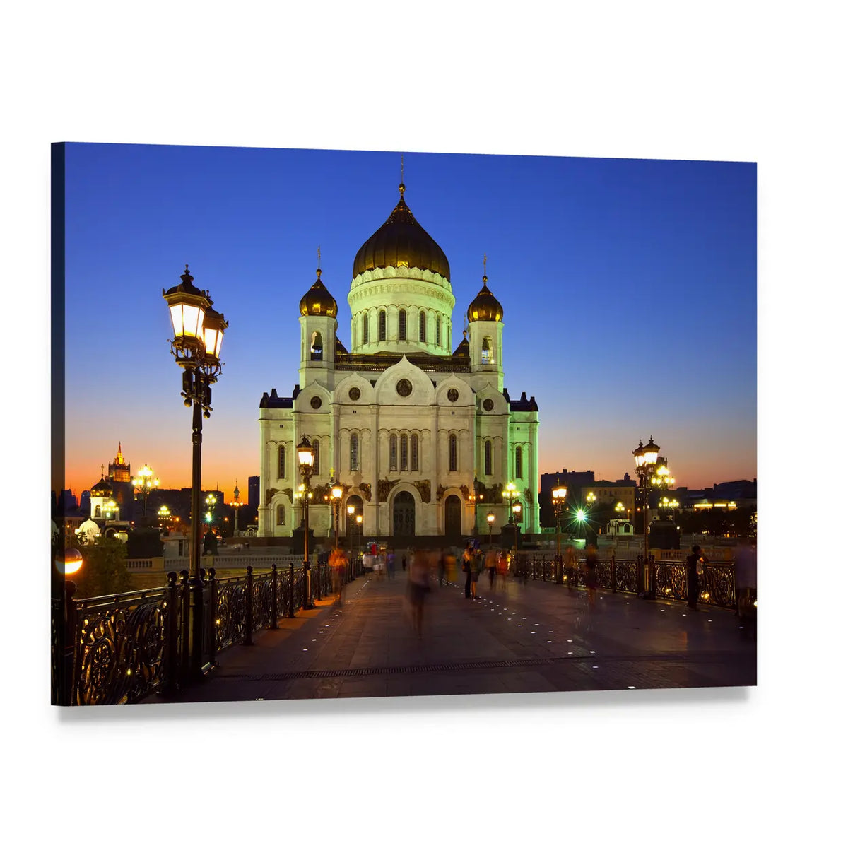 Christ the Saviour Cathedral Canvas Wall Art, single panel gallery wrapped canvas, angled product view