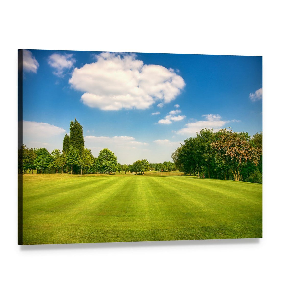 Golf Park Yorkshire Canvas Wall Art, single panel gallery wrapped canvas, angled product view