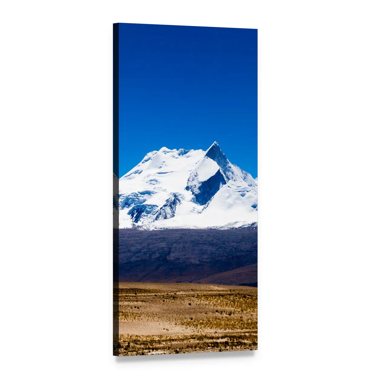 Shishapangma Peak Vertical Canvas Wall Art, 1 panel 1 Vertical layout gallery wrapped canvas set, angled product view