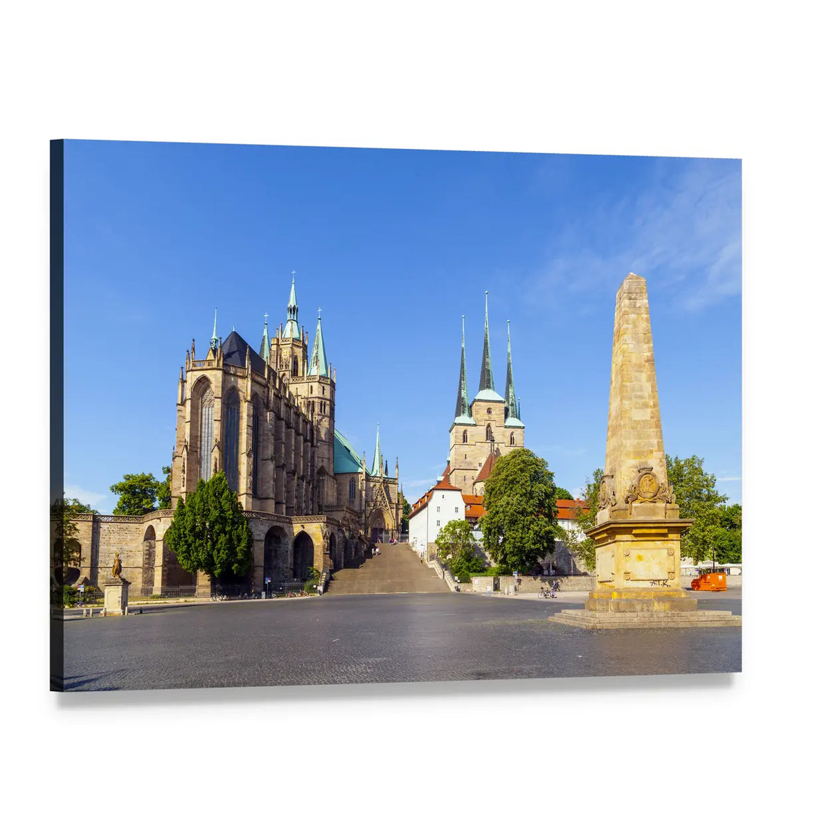 Dom Hill of Erfurt Canvas Wall Art, single panel gallery wrapped canvas, angled product view