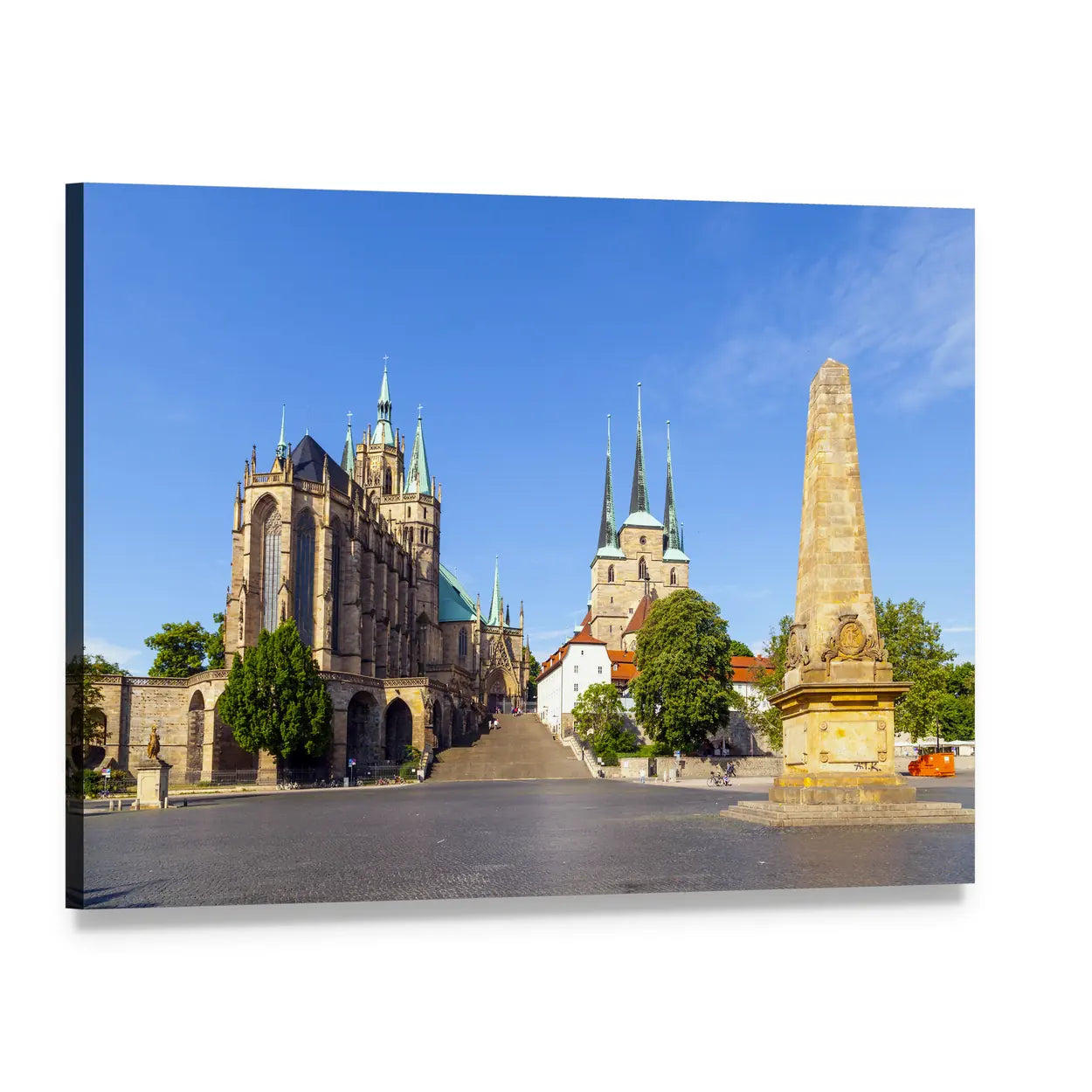 Dom Hill of Erfurt Canvas Wall Art, single panel gallery wrapped canvas, angled product view