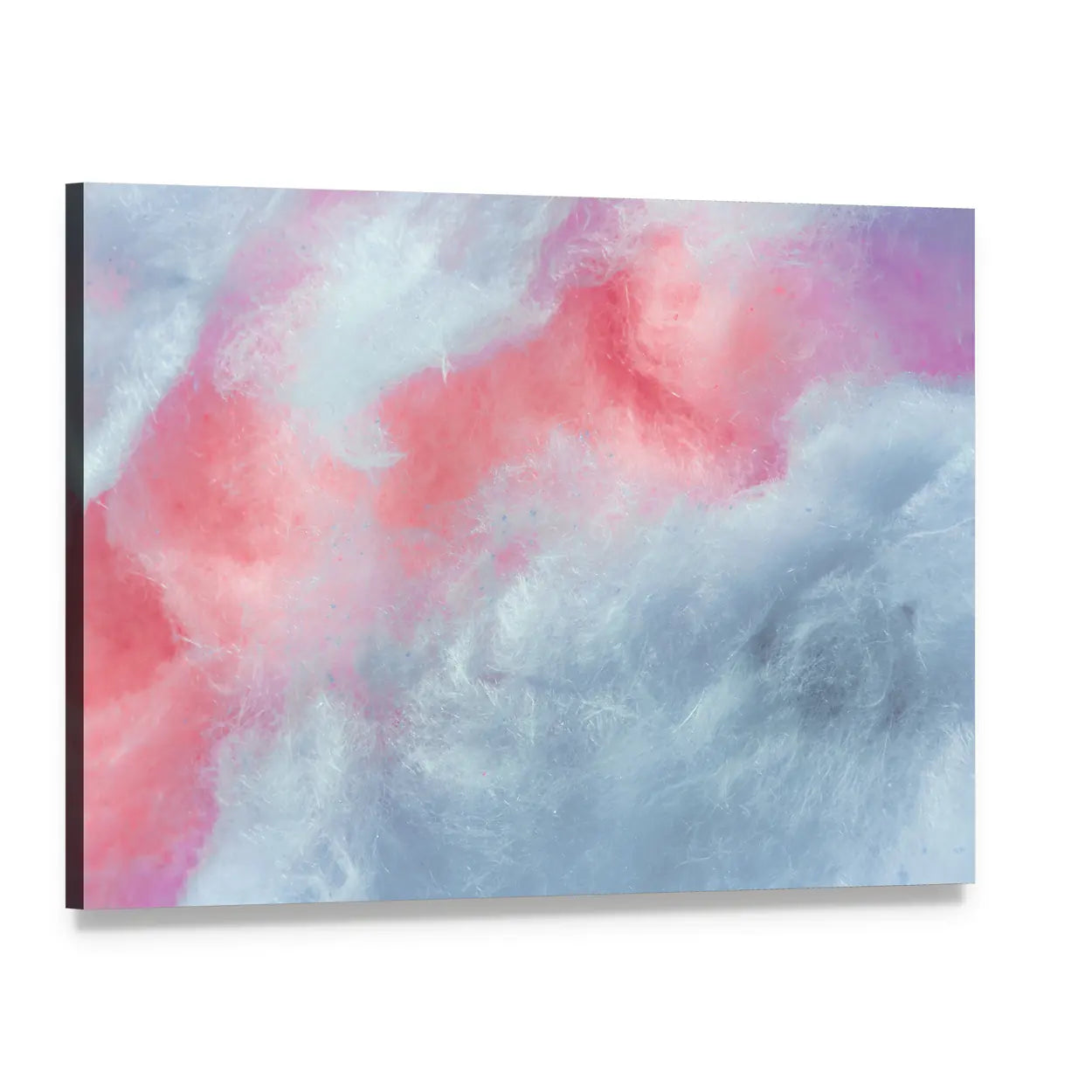Cotton Candy Artwork Canvas Wall Art, single panel gallery wrapped canvas, angled product view
