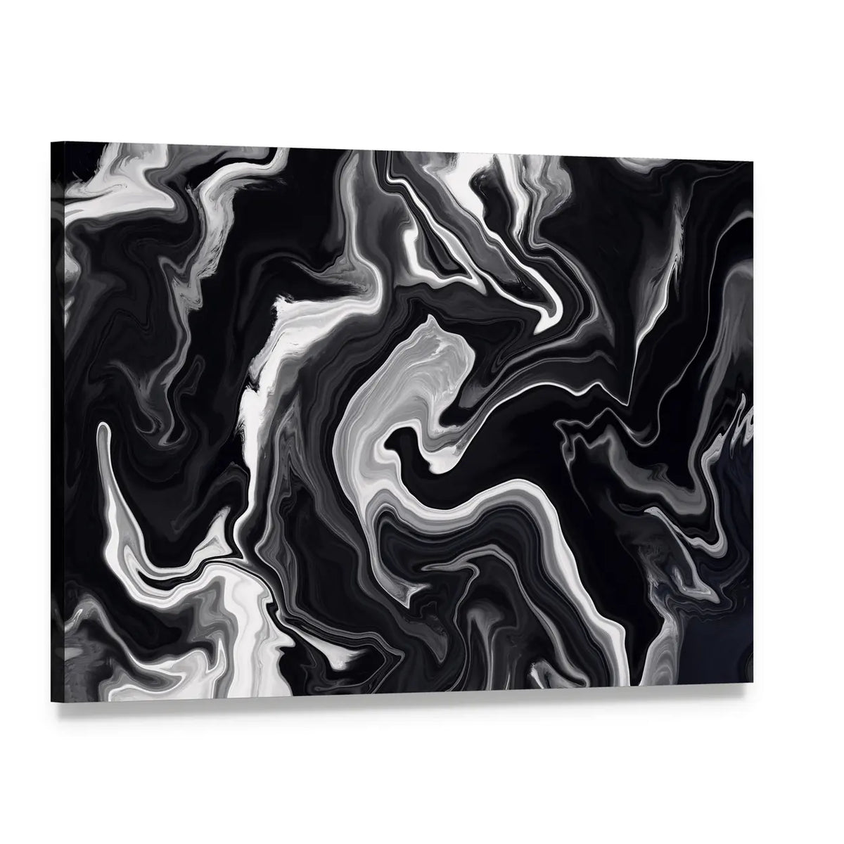 Marble Textured Artwork Canvas Wall Art, single panel gallery wrapped canvas, angled product view