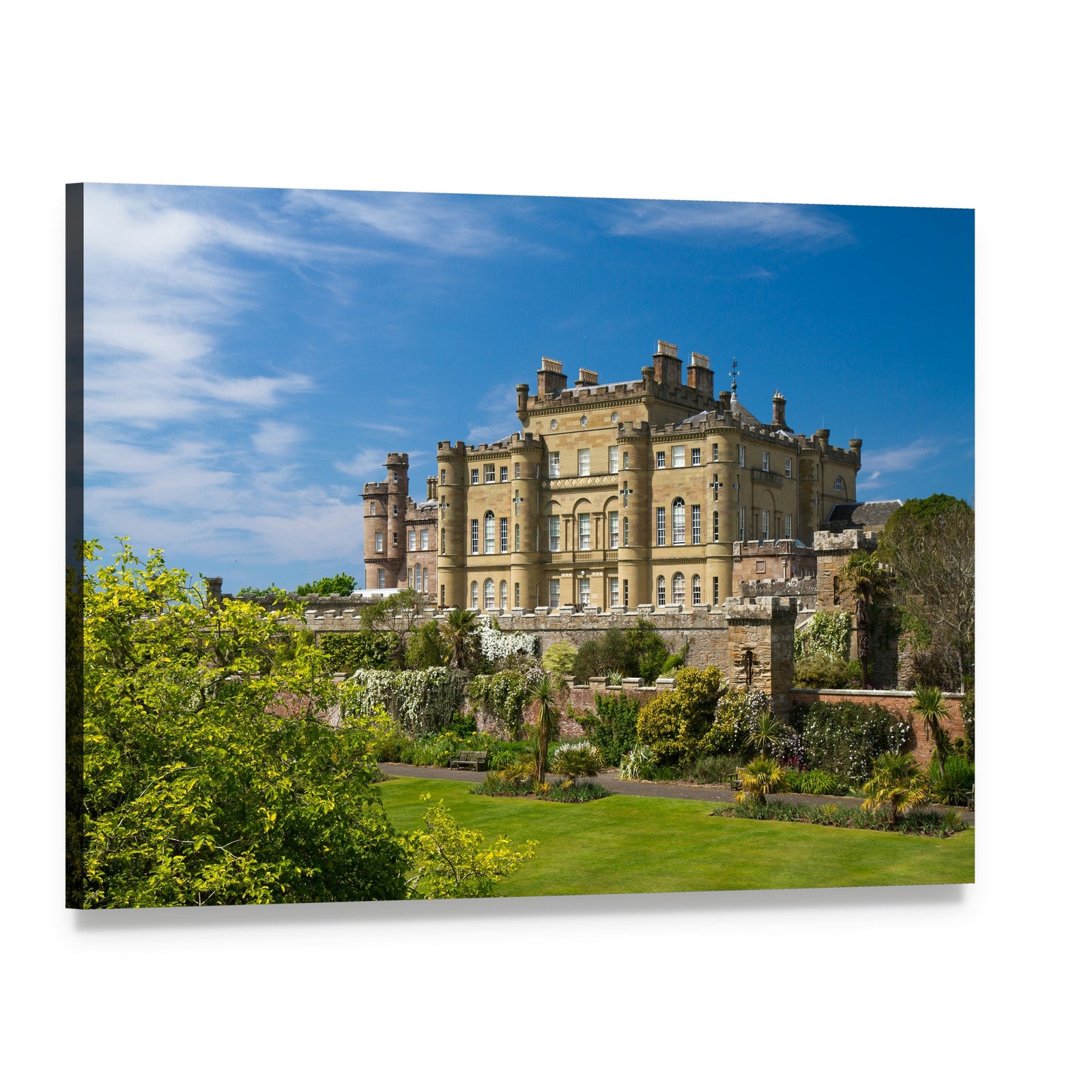 Culzean Castle Scotland Canvas Wall Art, single panel gallery wrapped canvas, angled product view